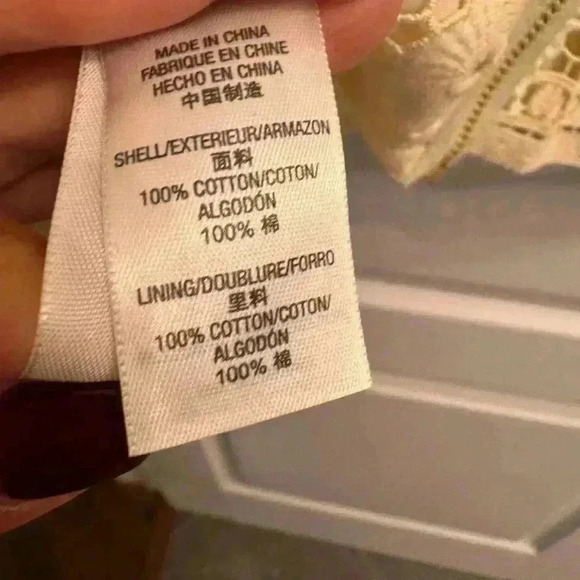 Juicy couture NWOT gorgeous cream lace  guipure shift dress. 100% cotton - Picture 5 of 11